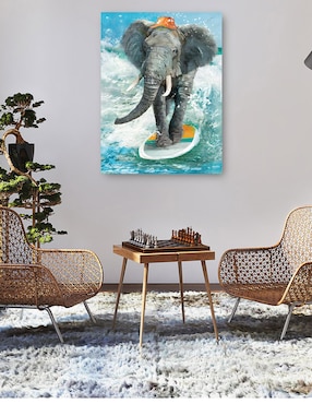 Cuadro decorativo Safari De Surf técnica mixta Cuadros Jr Diversión