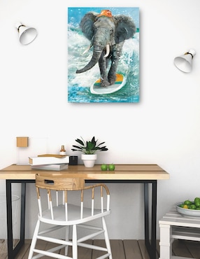 Cuadro decorativo Safari De Surf técnica mixta Cuadros Jr Diversión