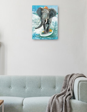 Cuadro decorativo Safari De Surf técnica mixta Cuadros Jr Diversión