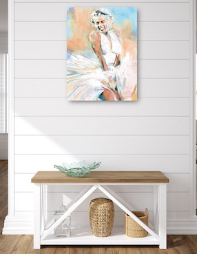 Cuadro decorativo Momento Marilyn técnica mixta Cuadros Jr Famosos