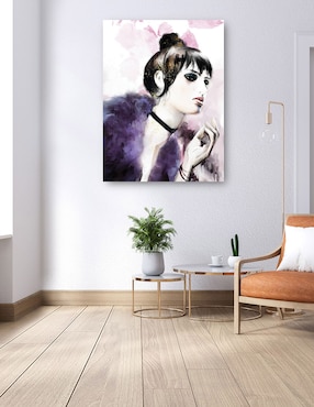 Cuadro decorativo Modo Parisino Julio 1968 técnica mixta Cuadros Jr Moda
