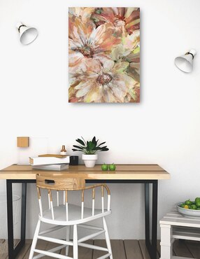 Cuadro decorativo Margaritas Preciosas técnica mixta Cuadros Jr Floración