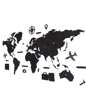 Cuadro decorativo Gift Mexico mapas de madera del mundo