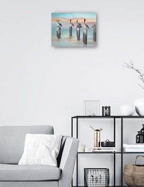 Cuadro decorativo Sorbete de amanecer técnica mixta Cuadros Jr Playas