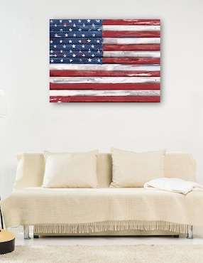 Cuadro decorativo Shiplap Lealtad I técnica mixta Cuadros Jr Patriotismo