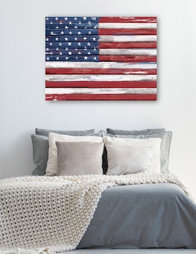 Cuadro decorativo Shiplap Lealtad I técnica mixta Cuadros Jr Patriotismo