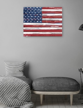 Cuadro decorativo Shiplap Lealtad I técnica mixta Cuadros Jr Patriotismo