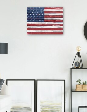 Cuadro decorativo Shiplap Lealtad I técnica mixta Cuadros Jr Patriotismo