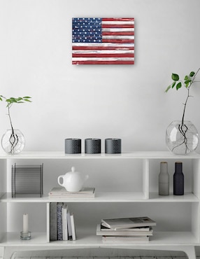 Cuadro decorativo Shiplap Lealtad I técnica mixta Cuadros Jr Patriotismo