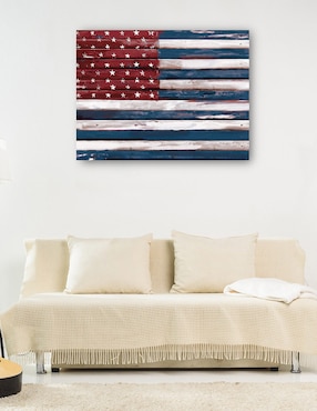 Cuadro decorativo Shiplap Lealtad II técnica mixta Cuadros Jr Patriotismo