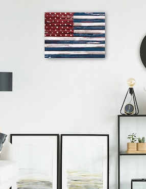Cuadro decorativo Shiplap Lealtad II técnica mixta Cuadros Jr Patriotismo
