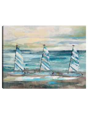 Cuadro decorativo Tres Velas técnica mixta Cuadros Jr Playas