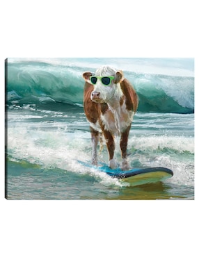 Cuadro decorativo Surf & Turf técnica mixta Cuadros Jr Playas