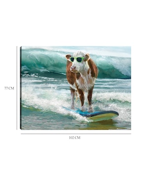 Cuadro decorativo Surf & Turf técnica mixta Cuadros Jr Playas
