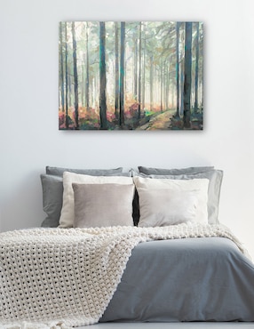 Cuadro decorativo VIaje Al Bosque técnica mixta Cuadros Jr Bosques