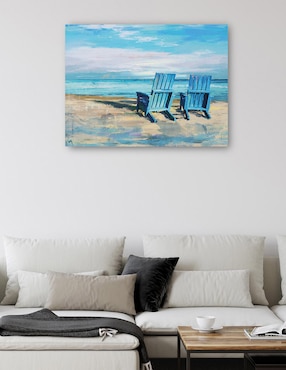 Cuadro decorativo Vista frente al mar V1 técnica mixta Cuadros Jr Playas