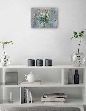 Cuadro decorativo Ramo de tulipanes técnica mixta Cuadros Jr Arreglo floral