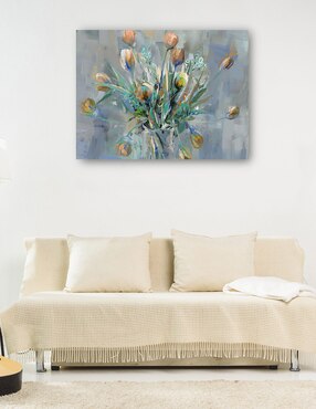 Cuadro decorativo Ramo de tulipanes técnica mixta Cuadros Jr Arreglo floral