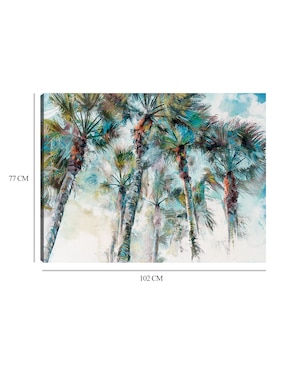 Cuadro decorativo Hora De La Isla técnica mixta Cuadros Jr Trópico
