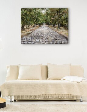 Cuadro decorativo Camino menos transitado técnica mixta Cuadros Jr Caminos