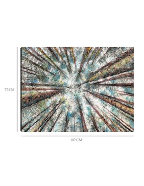 Cuadro decorativo Alturas de Primavera técnica mixta Cuadros Jr Bosques