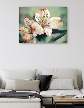 Cuadro decorativo Lirio tropical técnica mixta Cuadros Jr Floración
