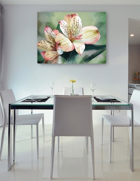 Cuadro decorativo Lirio tropical técnica mixta Cuadros Jr Floración