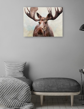 Cuadro decorativo Alce técnica mixta Cuadros Jr Vida Silvestre