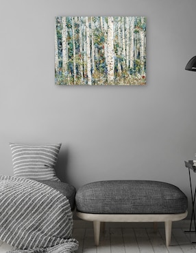 Cuadro decorativo Bosque Pintado técnica mixta Cuadros Jr Bosques