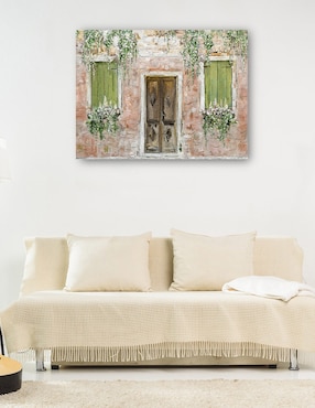 Cuadro decorativo Bienvenue técnica mixta Cuadros Jr Primavera