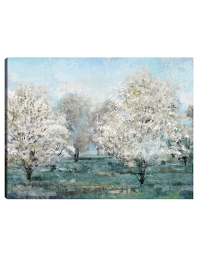 Cuadro decorativo Árboles en flor técnica mixta Cuadros Jr Bosques