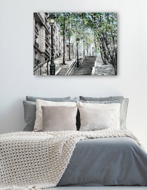 Cuadro decorativo Montmartre técnica mixta Cuadros Jr Arquitectura