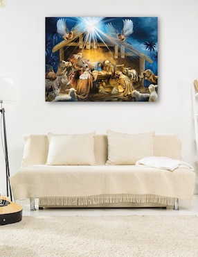 Cuadro decorativo Natividad II técnica mixta Cuadros Jr Pesebre