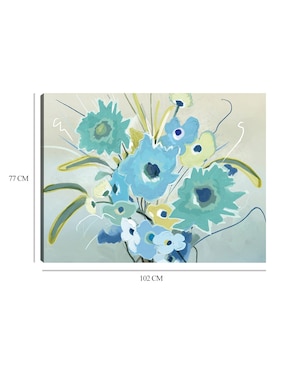 Cuadro decorativo Damas Pintadas II técnica mixta Cuadros Jr Arreglo Floral