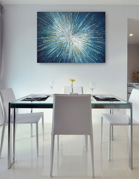 Cuadro decorativo Estallido Estelar técnica mixta Cuadros Jr Formas