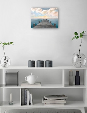 Cuadro decorativo Cielo del Océano técnica mixta Cuadros Jr Muelles