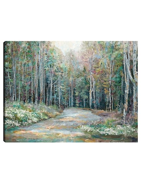 Cuadro Decorativo Camino De Primavera Técnica Mixta Cuadros Jr Caminos