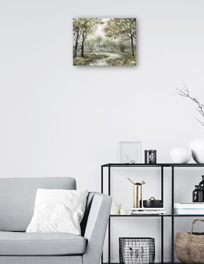 Cuadro decorativo Camino sazonado Primavera técnica mixta Cuadros Jr Primavera