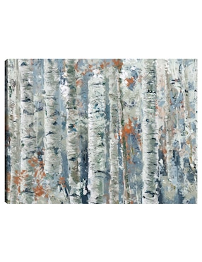 Cuadro decorativo Abedules moteados técnica mixta Cuadros Jr Bosques