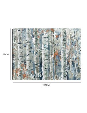 Cuadro decorativo Abedules Moteados técnica mixta Cuadros Jr Bosques