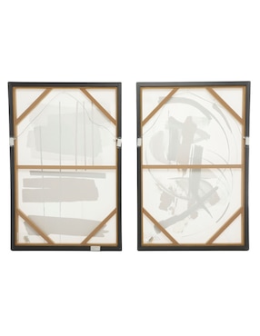Set litografías Haus Golden técnica mixta