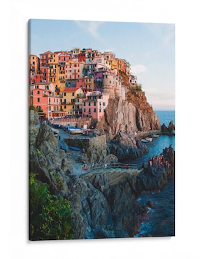 Litografía Canvas Lab Cinque Terre técnica impresión