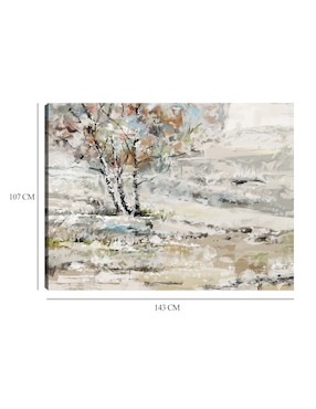 Cuadro decorativo Árbol del prado técnica mixta Cuadros Jr Bosques