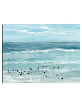 Cuadro decorativo Aves marinas técnica mixta Cuadros Jr Playas