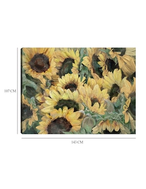 Cuadro decorativo Gafas de Sol técnica mixta Cuadros Jr Girasoles