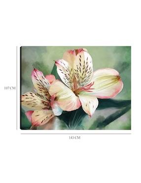 Cuadro decorativo Lirio Tropical técnica mixta Cuadros Jr Primavera