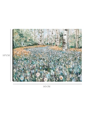 Cuadro decorativo Flores del Bosque técnica mixta Cuadros Jr Primavera