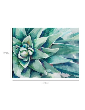 Cuadro decorativo Flor Suculenta Acuarela técnica mixta Cuadros Jr Floración