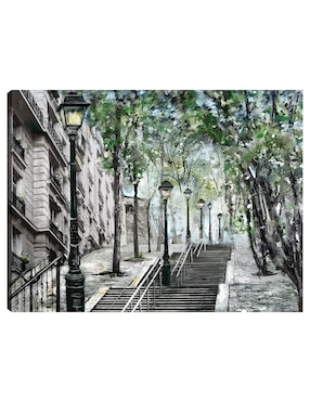Cuadro decorativo Montmartre técnica mixta Cuadros Jr Arquitectura