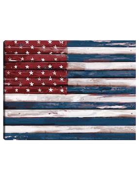 Cuadro decorativo Shiplap Lealtad II técnica mixta Cuadros Jr Patriotismo